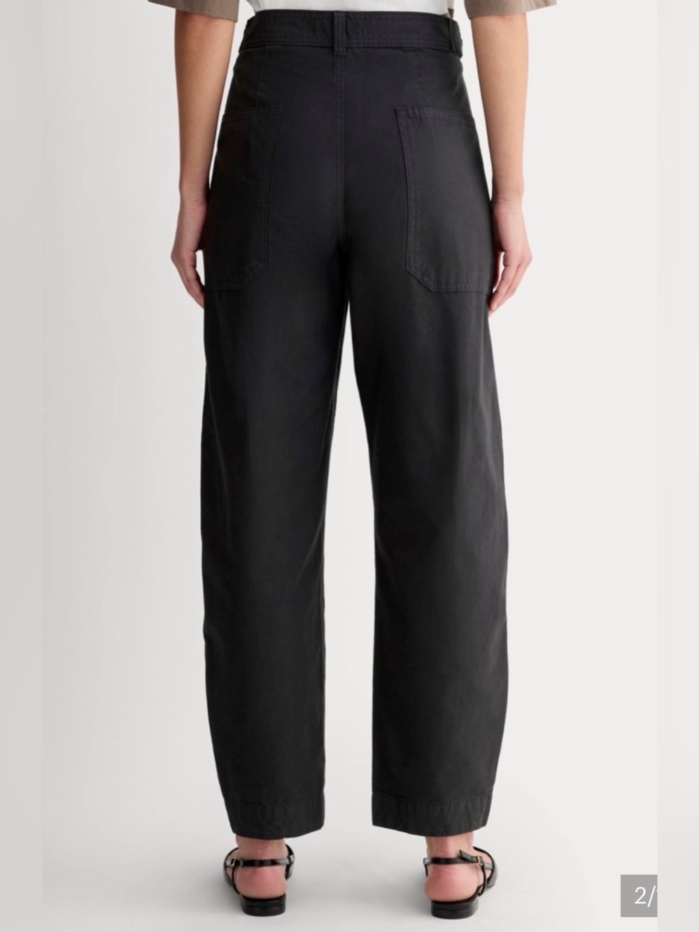 Women's High-Rise Straight Leg Pants - Black